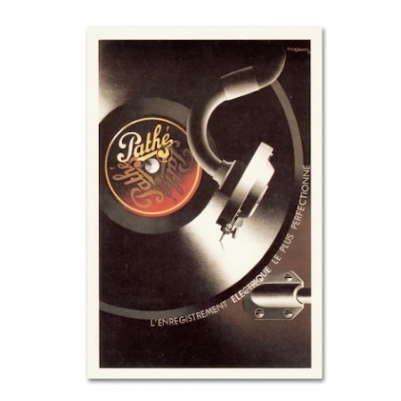 Vintage Apple Collection 'Pathe Record' Canvas Art,22x32